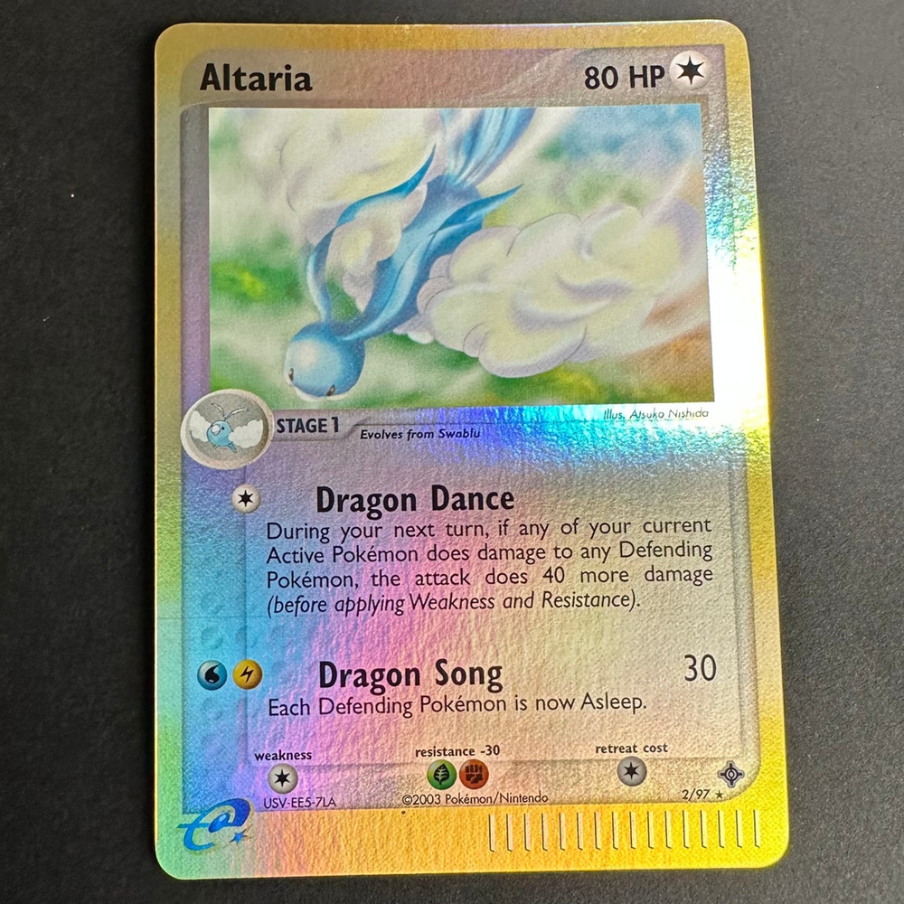 Pokemon TCG Altaria EX Dragon 2/97 Reverse Holo Rare Colorless Near Mint